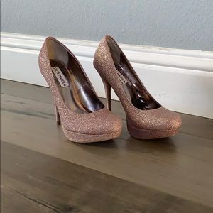 NEW Steve Madden Pink Glitter Heels